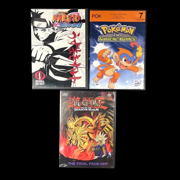 DVD Set Naruto Shippuden Vol. 1 Pokemon Galactic Battles Vol. 7 Yu-Gi-Oh The Fin - Picture 3 of 3